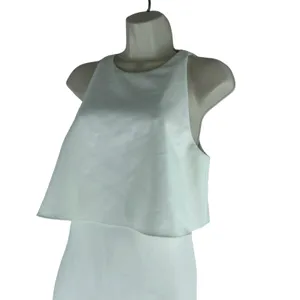 Likely Shayna Ruffle Overlay Cocktail Dress Knee Length White Size 10 thumbnail 7