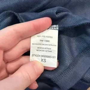 Lush Vintage dark blue satin looking strapless dress in size xs thumbnail 6