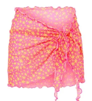 Kulani Kinis Mini Mesh Sarong - Berry Blush Cover-up Sarong Sz S NWT thumbnail 1