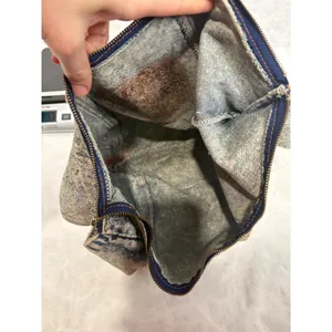 Vintage Y2K 90s Acid Wash Denim Hobo Bag Shane's Logo Retro Slouchy‎ Shoulder thumbnail 9
