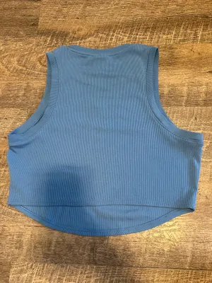 Women’s Nike Crop Top Tank Top Blue Small thumbnail 2