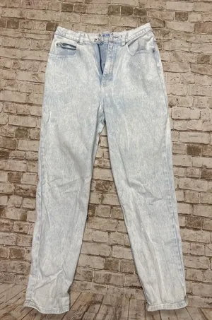 90s Vintage Mom Jeans Size 14 Light Acid Wash High Waisted LA BLUES‎ Classics thumbnail 1