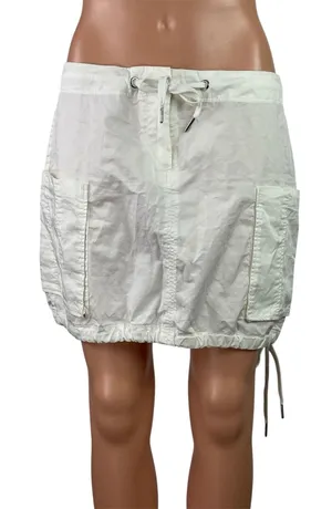 & Other Stories Women's White Tie Hem Pocket Mid Waist Pencil Mini Skirt Size M thumbnail 1