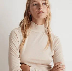 Madewell Semi-Sheer Mock-neck Long Sleeve Sage Green Tee Shirt Top Size XS thumbnail 2