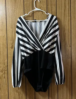 Pin Striped Body Suit thumbnail 1