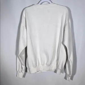 Show Me Your Mumu Womens Stanley Sweatshirt Crewneck Montauk Graphic Small White thumbnail 6