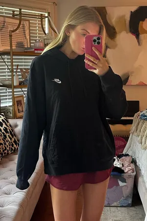 Men's Nike black hoodie thumbnail 1