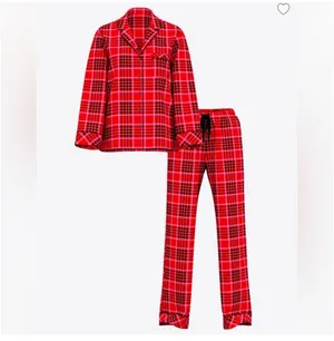 Victoria Secret Flannel Long Pajama Christmas Set thumbnail 3