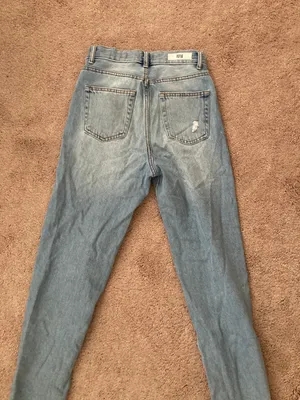 Walmart cute ripped medium wash jeans thumbnail 2