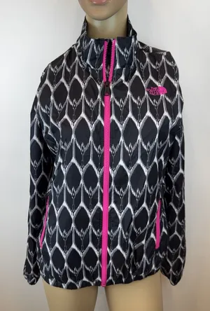 The North Face Windbreaker Jacket Sz‎ Small Full Zip Lightweight Python Graphic thumbnail 1