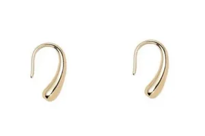 Gold Plated Teardrop Dangle Drop Hook Earrings for Women thumbnail 1