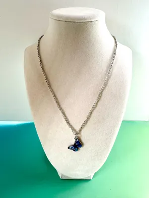 Blue Butterfly Necklace 🦋 thumbnail 2