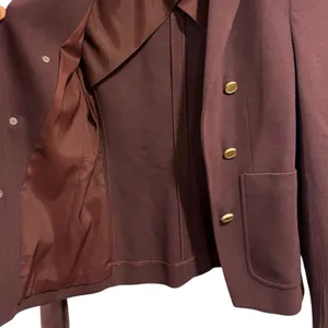 Theory Blazer Jacket 2 M Burgundy Red Jontia K Dark Academia Corpcore Minimalist thumbnail 9