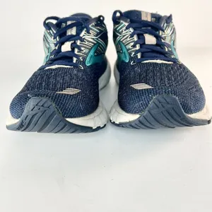 Brooks Adrenaline 19 Running Sneakers Walking Shoe Navy Blue Turquoise Women 7.5 thumbnail 2