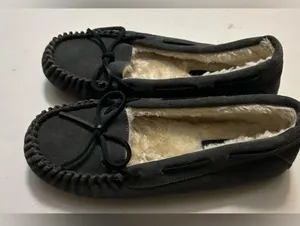 Sperry Top Sider Cushion Gray Suede Leather Moccasin Flat Slipper Size 9size 9 thumbnail 1