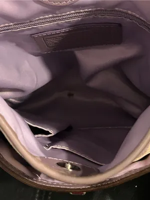 Coach Penelope Optic Signature sateen and leather crossbody bag lavender khaki thumbnail 10