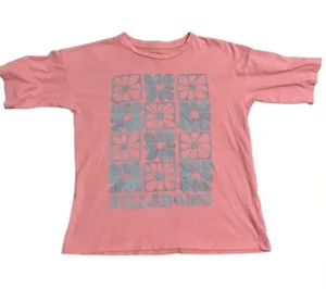 Billabong Crop Block Floral Tee Sz S thumbnail 1
