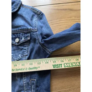 Aeropostale Women Size Small‎ Jean Jacket Denim Trucker Y2K Hippie Preppy City thumbnail 6