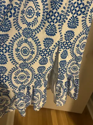 SheIn Blue and White Tie Sundress thumbnail 2
