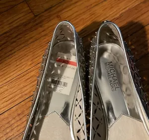 Michael Kors silver flats  thumbnail 2