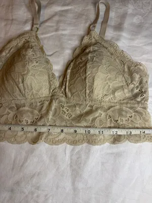 aerie Lace Bralette in Olive Green thumbnail 4