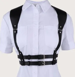 Harness Shoulders Double Belt New Bondage thumbnail 1