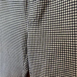 Michael Kors Navy Blue & White Check Pull-on Pants gold details size M women’s thumbnail 3