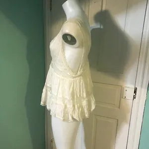 Free People Creme Lace Top szS thumbnail 3
