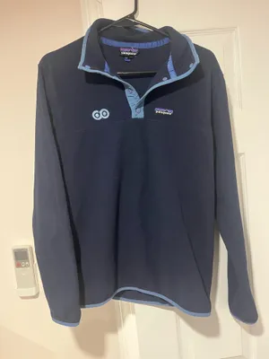 Patagonia Button Quarter Zip Navy Blue thumbnail 1
