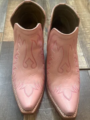 Ariat Pink Cutout Western Ankle Booties thumbnail 3