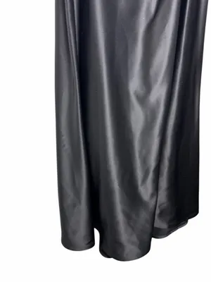 TADASHI SHOJI Black Satin Maxi Skirt thumbnail 6