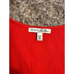 Express Red Tie Waist Tank Top Size XS thumbnail 2