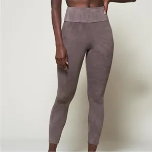 WOMN. Thea Leggings Brown Ribbed High Rise Stretchy XXL NEW thumbnail 12
