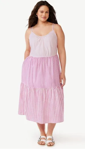 Free Assembly Women's Sleeveless with pockets Midi Dress, Size large thumbnail 11