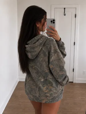 RedHead Oversized Woodland Camo Pullover Hoodie thumbnail 3
