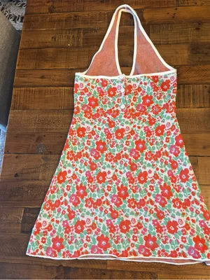 ZARA Floral‎ Halter Mini Dress thumbnail 4