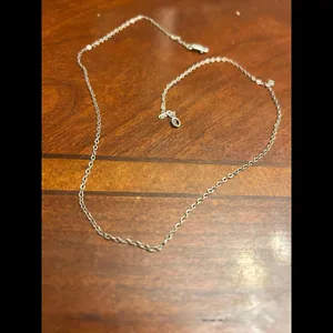 Necklace 925 sterling silver 1.41g g41 18.5 inch thumbnail 2