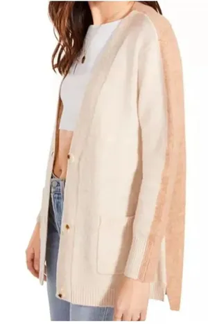 BB Dakota two tone XL cozy Grandpa cardigan with pockets thumbnail 1