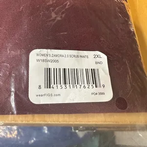 Figs Women’s Zamora Jogger Scrub Pants Burgundy Size 2XL NEW! thumbnail 4