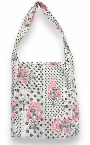 NWOT Free People boho gauzy fabric tote 14”x15”, lightweight, packable thumbnail 1