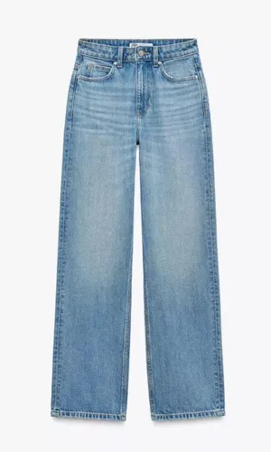 ZARA High-Waisted Regular Fit Jeans thumbnail 1