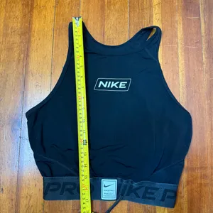 Nike Black Sleeveless Logo Crop Top thumbnail 6