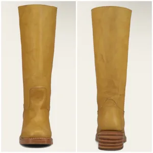 FRYE campus 14L Leather Boots in banana NEW thumbnail 5