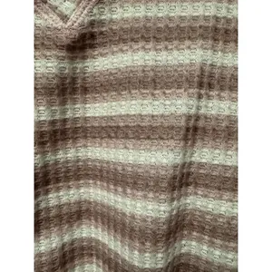Peach Love California Women's Drop Shoulder Waffle Knit Oversized V‎ Neck Size M thumbnail 7