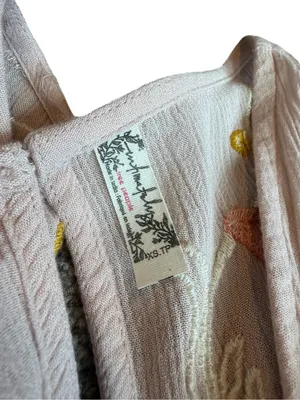 Intimately Free People Blush Pink Embroidered Boho Swing Dress X-Small Women's thumbnail 8