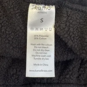 Kamo Fitness CozyTec Sweatshorts Small High Rise Athletic Fleece Lined Black thumbnail 8