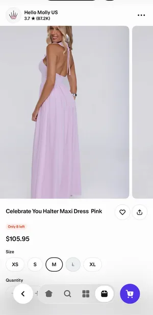 Hello Molly Halter Dress Pink thumbnail 2