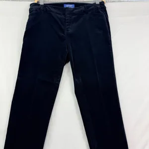 Old Navy Pixie Black Velvet Pants Size 6 Mid Rise Skinny Ankle Holiday Party thumbnail 9