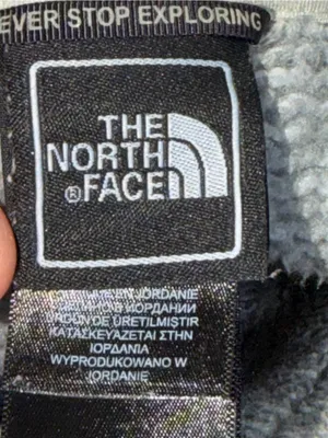 The North Face Fuzzy‎ Sweater Jacket Gray Full Zip Logo Gorpcore Outdoorsy Sz M thumbnail 3