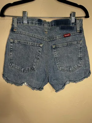 Wrangler Urban Renewal NWT Reworked Vintage High Rise Denim‎ Raw Hem Shorts thumbnail 6